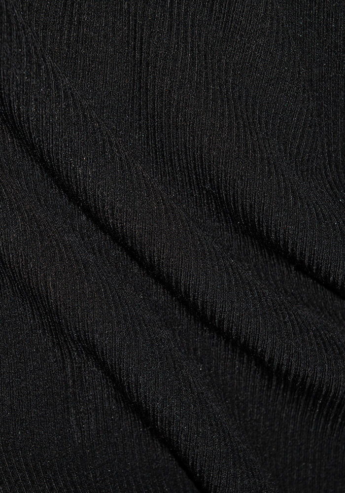 Vivi Ribbed Tank - Black - Image 9