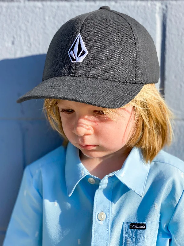 Little Boys Full Stone Heather Flexfit Hat - Charcoal Heather