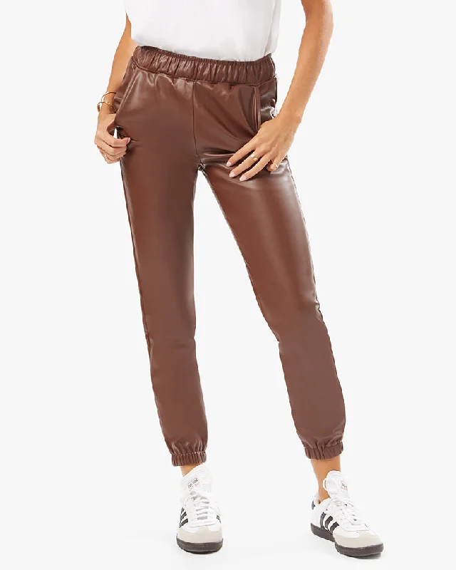 Vegan Leather Jogger