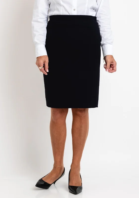 Gerry Weber Pencil Knee Length Skirt, Navy