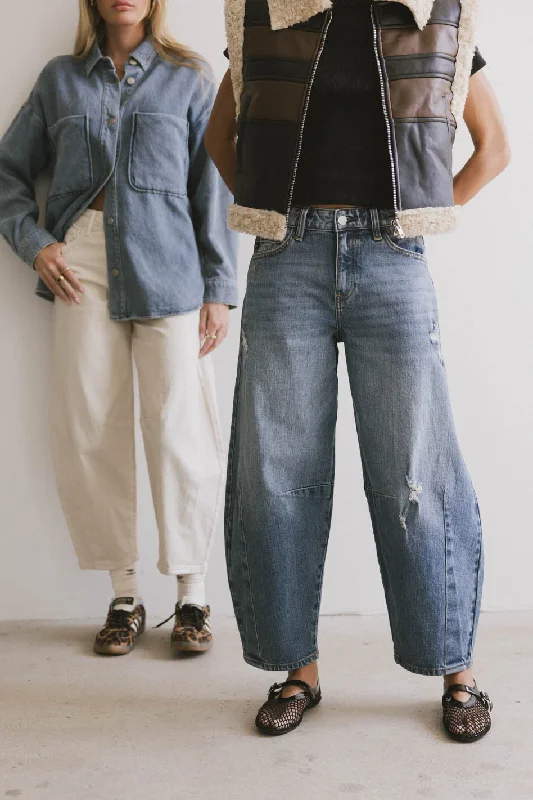 Lex Barrel Jeans in Medium Wash