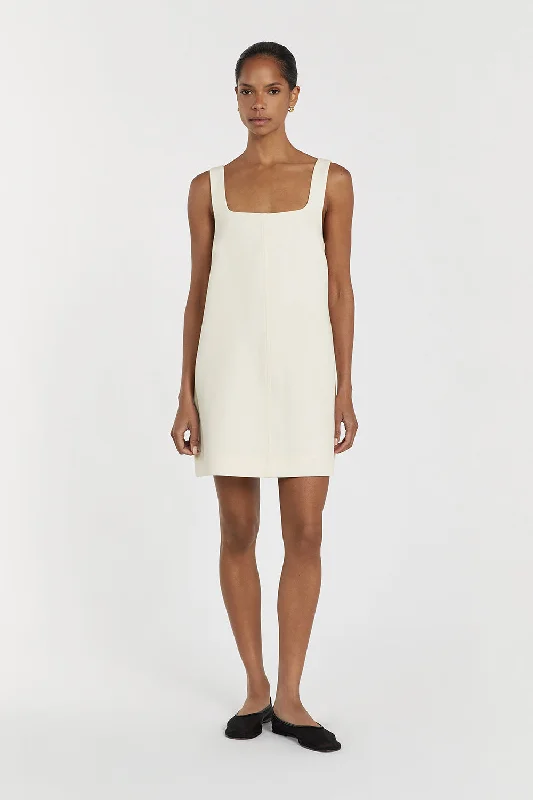 ROSA CREAM SHIFT MINI DRESS