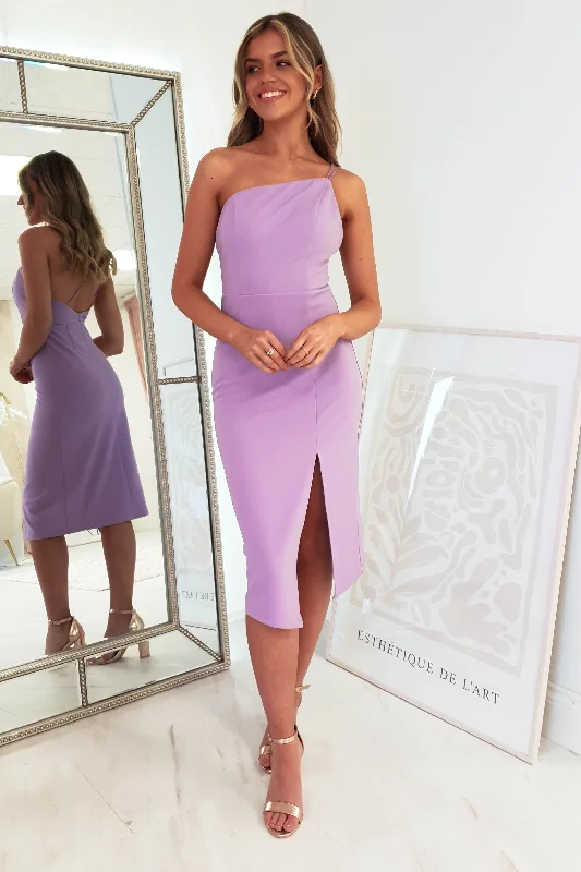 Sophia Bodycon Midi Dress | Lilac