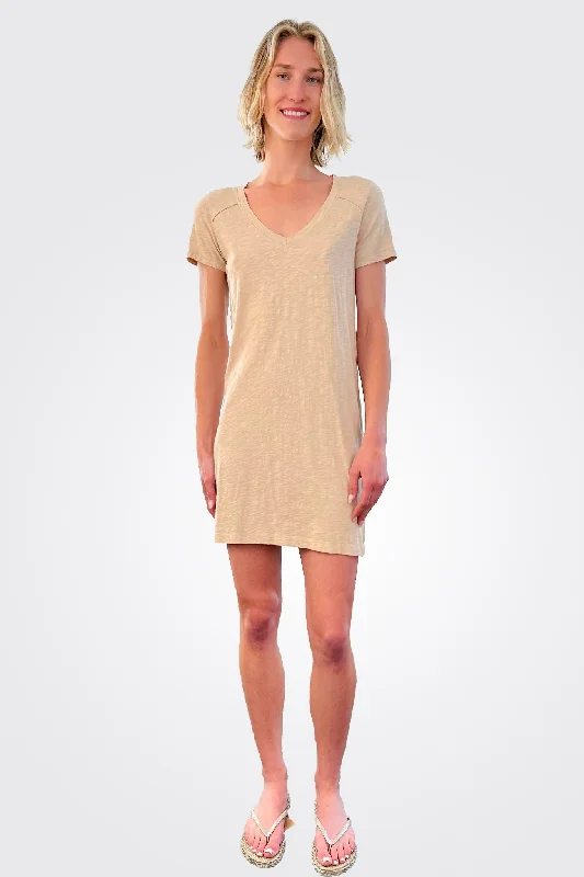 T Shirt Dress - Sand