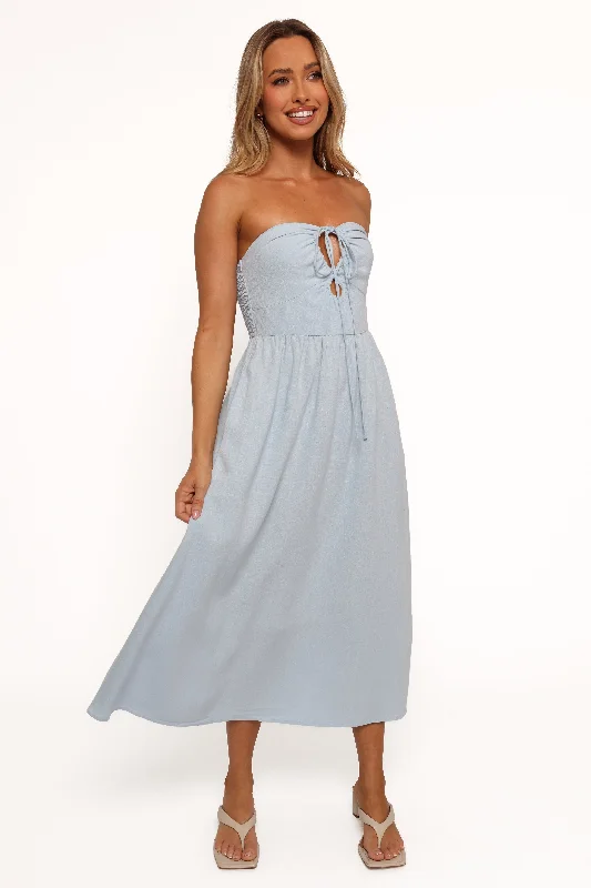 Tanner Midi Dress - Light Blue