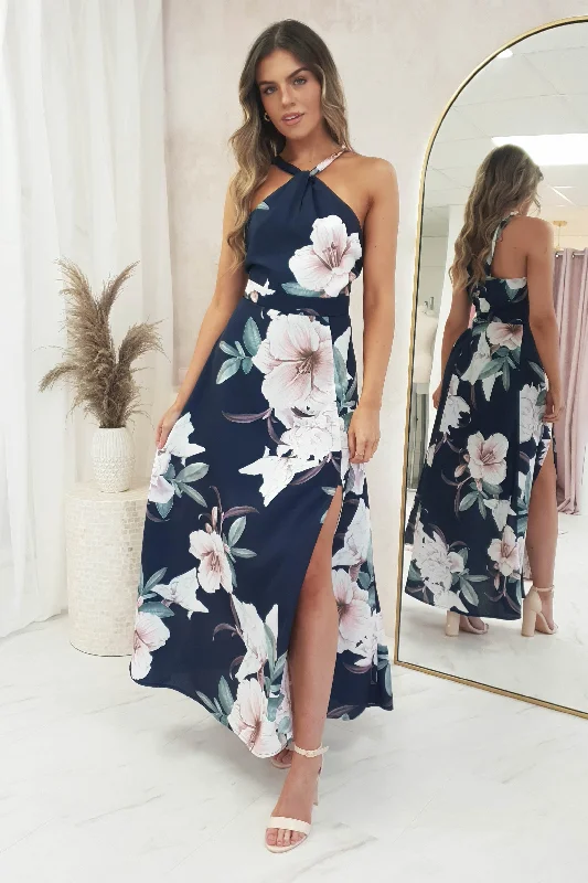 Vita Floral Maxi Dress | Navy Print