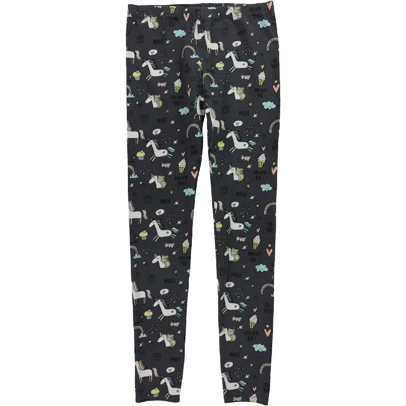 Cozy Zoe Womens Unicorns Pajama Leggings, Grey, Medium