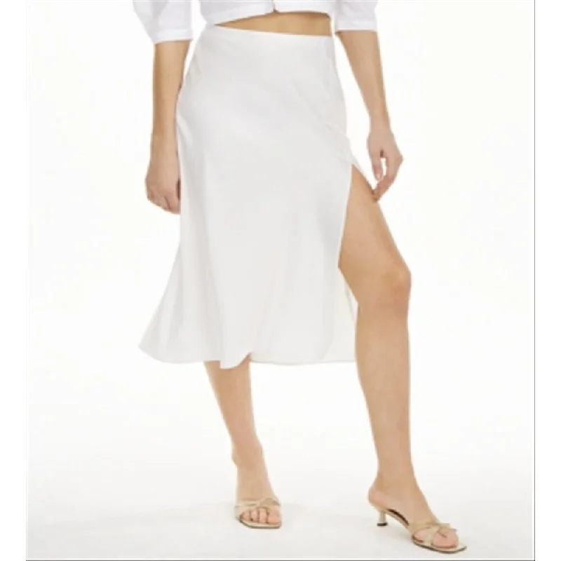 Danielle Bernstein Women's Skirt Slip Midi White Size M