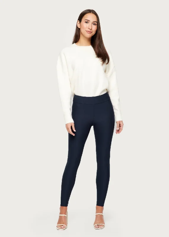 Jessica Biker Pant With Side Pockets - Navy