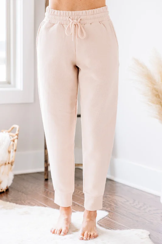 Playing Games Blush Pink Joggers