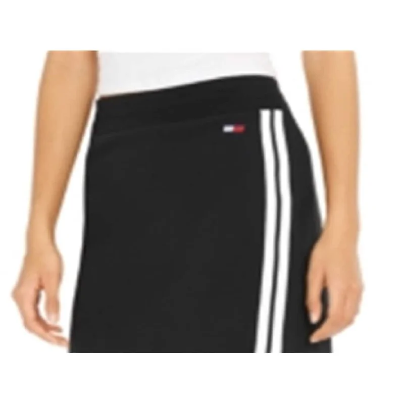 Tommy Hilfiger Women's Sport French Terry Skirt Black Size X-Large