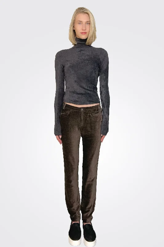 Velvet Pants - Brown