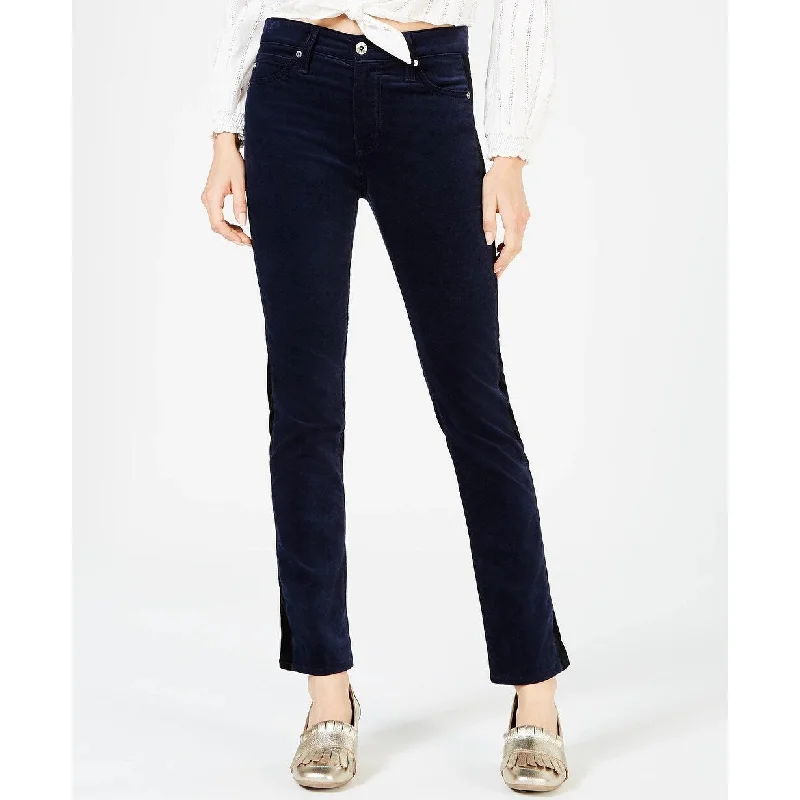 AG Jeans Women's Mari Tuxedo Stripe Pants Dark Blue Size 26AV/MD/RG - 26