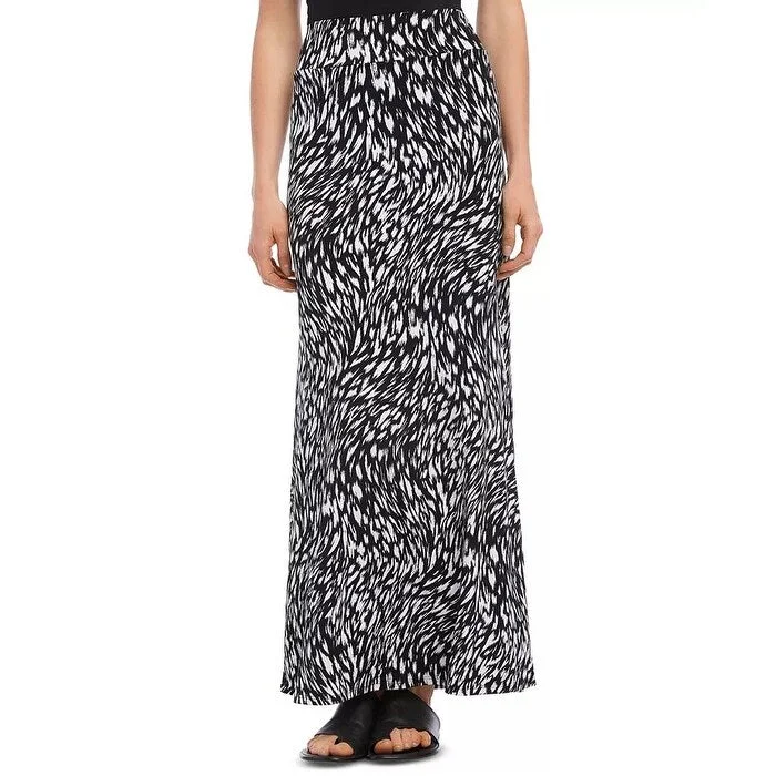 Karen Kane Women's Printed Maxi Skirt White Size Large